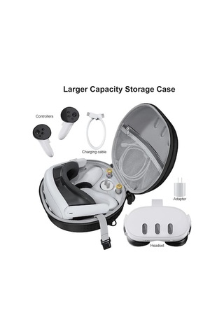 Mufunye Oculus Quest 3 Vr İçin Taşınabilir Korumalı Çantası - Elden Tutuşlu Ve Çapraz Askılı Tasarım, Kolay Taşıma Ve Güvenli Saklama