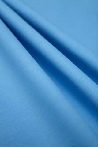%100 Pamuk Battal Boy King Size 280x280 Cm Düz Çarşaf Mavi