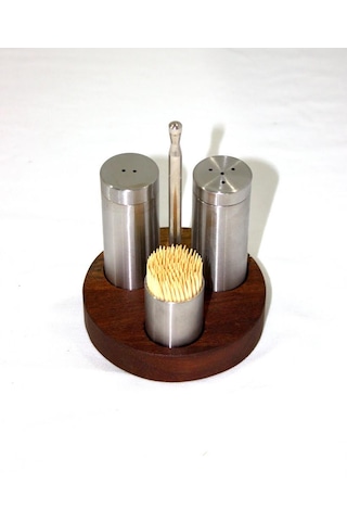 Tuzluk Seti Yuvarlak 304 Kalite Paslanmaz Çelik Çelik