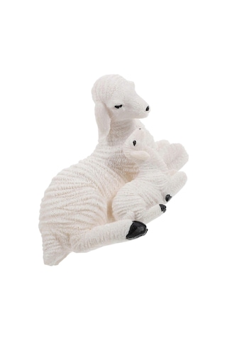 Ev Ve Bahçe İçin Sevimli Hayvan Reçine Heykel Minyatür Koyun Figü