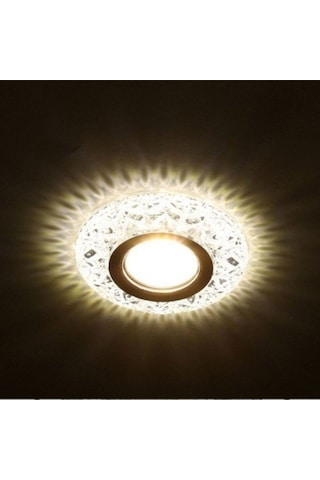 Ct-6598 Sim Kristal Cam Spot 7 Watt Beyaz Işık Led Ampullü Takım Led Efektli Beyaz Işık Led 7 Watt Diğer