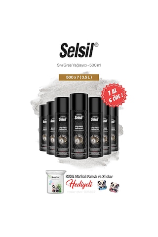Selsil Sıvı Gres Yağlayıcı 500 Ml, 7 Al 6 Öde Ve Rosie Pamuk
