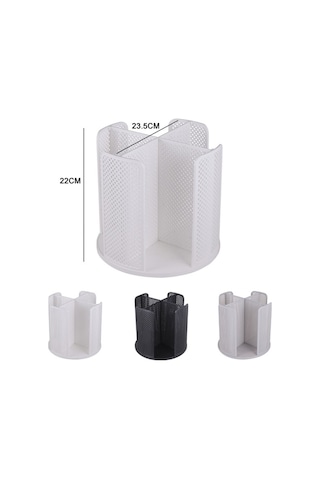 Dancemonkey Masaüstü Döner Izgara Tek Kullanımlık Kağıt Bardak Rafı Gri, Pratik Tasarım Diğer