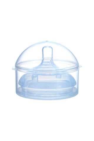 Neevoyu Comotomo Biberon Uyumlu Yemek Dereceli Silikon Emzik - Çift Havuzlu Gaz Önleyici, Toz Koruyucu Kutulu Suyumlu Olmayan