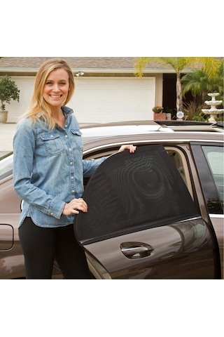 Araba Araç Oto Arka Yan Cam Güneş Perdesi Güneş Koruyucu Güneşlik 1 Adet