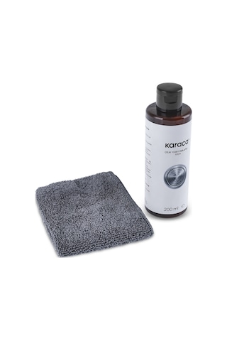 Karaca Çelik Yüzey Parlatıcı Krem Temizleyici Ve Mikrofiber Bez