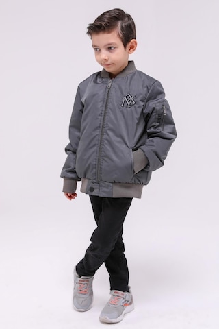 Benitto Kids Erkek Çocuk Mevsimlik Yağmurluk Ceket 51294-gri Gri