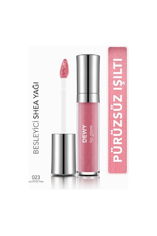 Flormar Besleyici Dudak Parlatıcısı - Dewy Lip Glaze - 023 Vacation Time-8682536069427