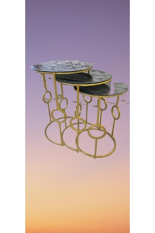 Zigon Zlf Hlkalı Siyah Düz Temper Cam Tabla Metal Transmisyon Go
