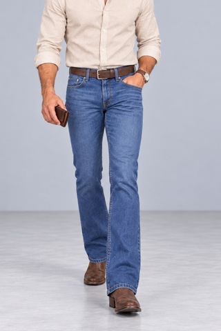 Cedy Denim Cedy Denım-regular Fit Yüksek Bel Esnek Jean Erkek Kot Pantolon C336 Mavi