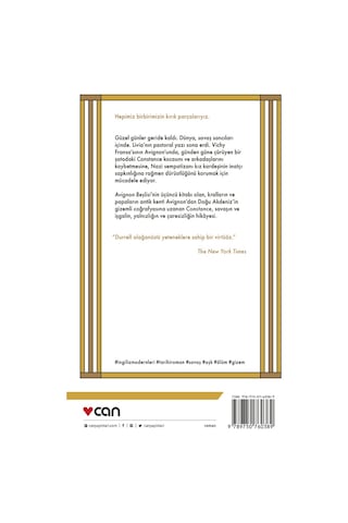 Constance ya da Yalnızlıklar - Avignon Beşlisi 3 - Lawrence Durrell - Can Yayınları