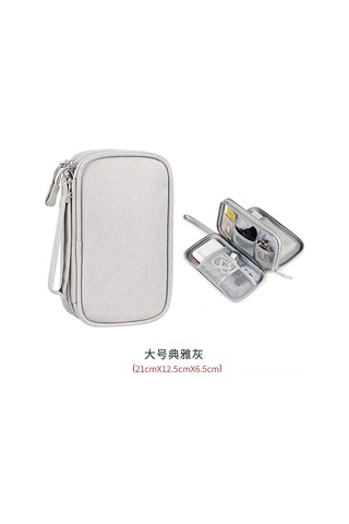 Yifomall Büyük Boylu Zeki Gri Switch Saklama Çantası - Dayanıklı Kumaş, Yumuşak Dokuma, Pratik Temizleme, Modern Tek Renk Tasarım