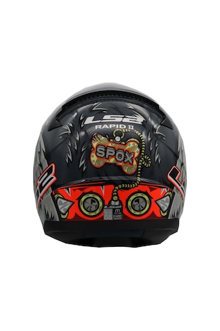 Ls2 Rapid 2 Spox Kask Gri - Kırmızı