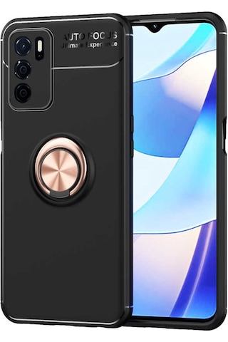 Oppo A16 Kilif Lens Yüzüklü Miknatisli Soft Premium Silikon Kapak 474337161