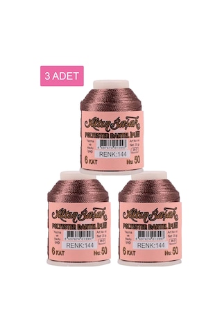 3 Adet Altınbaşak Oya Ve Dantel İpi 20 Gr - Royaleks - No: 144
