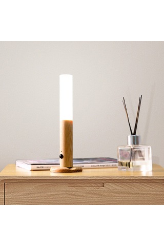 Monyee Nüfus Algılama Akıllı Gece Lambası, 4m 120 Algılama, 2700k-3000k Islak Beyaz Işık, 800mah Pil, Ceviz Ağacı Rengi, Manyetik Montaj Diğer