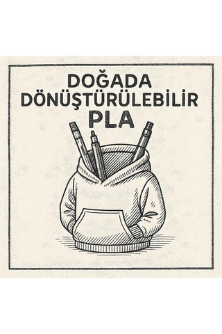 Hoodie Tasarımlı Dekoratif Kalemlik Ofis & Çalışma Masası Organizer