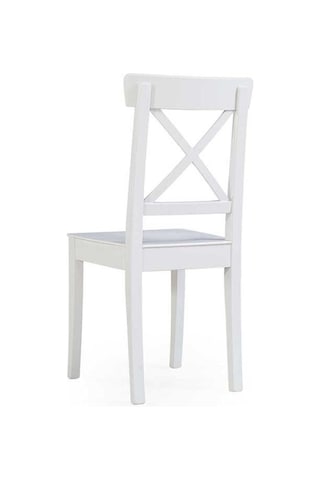 Alaçatı Ahşap Sandalye Beyaz