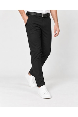 Classics Men Erkek Slim Fit Kaliteli Esnek Likralı Kumaş Pantolon 7765 Siyah