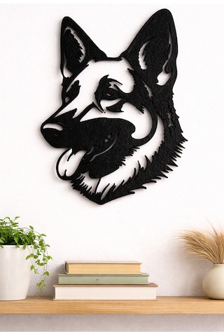 Alman Kurdu Duvar Dekoru Modern Köpek Duvar Süsü