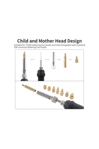 Springsun 3d Yazıcı Aksesuarı Bakır Isıtmalı Somun Presi Takımı - M2-m8 Boyutları, Ts100/ts101 Ve 936 Ucu Uyumlu, Verimli Isı Transferi