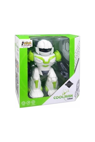 Asya Oyuncak Işıklı Sesli 360 Derece Dönebilen Yeşil Robot 19727-605