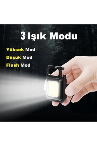 Mini Led, Anahtarlı El Feneri, Flash, Mıknatıslı , Su Geçirmez, Şişe Açacaklı , Şarjlı