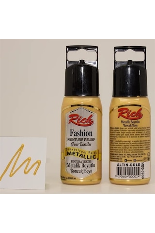 Rich Boncuk Boya - 60Cc- Metalik Altın - N:0900