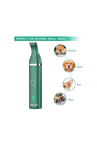 Oneisall Köpek Tırnak Ve Tüy Kesme Makinesi, Sessiz Usb Şarjlı, Çift Başlıklı Traş Aleti Erkek Bakım Ürünleri Yeşil 189436820