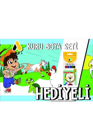 30x120 Boyama Rulosu Yaman Çiftlik Hayatı + Adel 12'li Kuru Boya