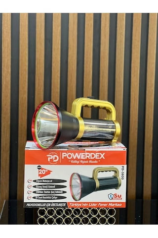 Pd-5800 20w Güneş Enerjili Şarjlı Fener Çok Renkli