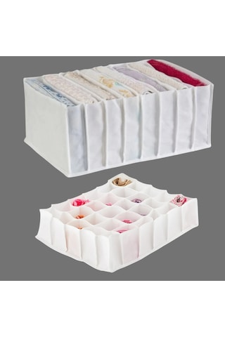 Ezber Çekmece İçi Organizer Set Beyaz