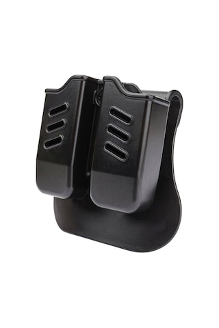 Bg Black Grips Taktik Polimer Çiftli Şarjörlük Siyah Renk