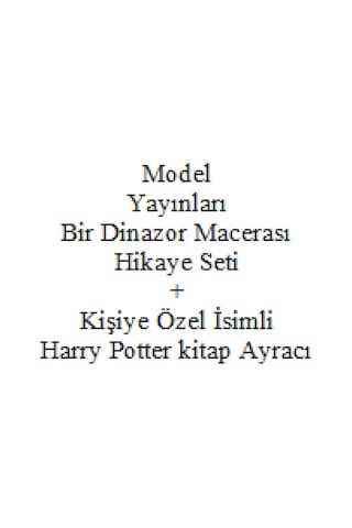 2. 3. 4. Sınıf Hikaye Kitabı Seti Model Yayınları Bir Dinozor Macerası + Kişiye Özel İsimli Harry Potter Kitap Ayracı