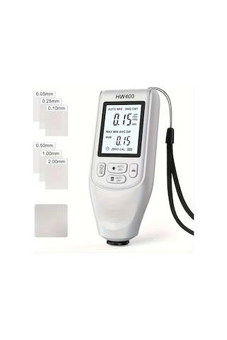 Honeybeeshop Anjkflur Hw400 Beyaz Dijital Araç Boya Kalınlık Ölçer Otomatik 0 2000um Hassas Ölçüm Aleti Oto Kaporta İnceleme