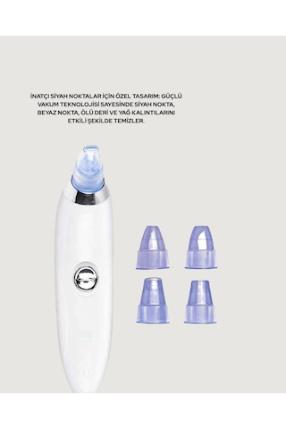 Gözenek Açıcı Buhar Etkili Vakumlu Siyah Nokta Temizleyici Farklı Cilt Tiplerine Uygun