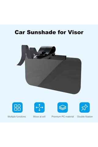 Youtek Araç Güneşlik Gözlüğü Sd-2306: Parlaklık Önleyici, Sürücü Koruma, Siyah/sarı Seçenekli