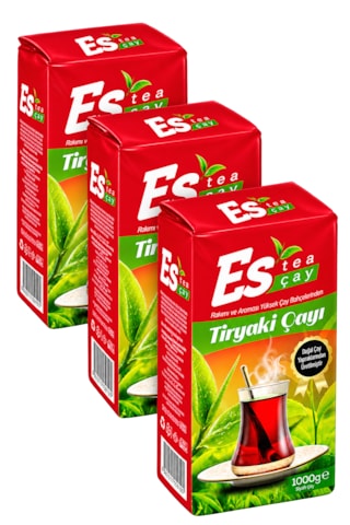 Es Tea Tiryaki Çay 3 X 1 Kg Es Tea Tiryaki Çay 3 X 1 Kg