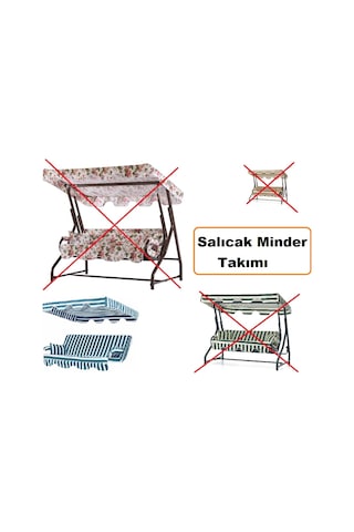 Salıncak Minderi Set Yastık Tente Kolluk Sünger