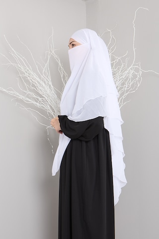 Sufle Hijap Hazır Türban Şal 3katlı Khimar