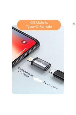 Type C Lightning Çevirici Dönüştürücü Apple Uyumlu iPhone Dan Android E Çeviri