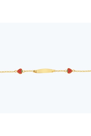 Altınbaş 22 Ayar Altın Çocuk Çilek Künye Bjrbl0025-25925 Renkli