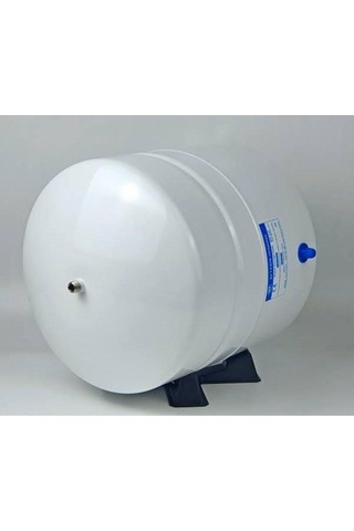 8 Litre Çelik Su Artıma Tankı Tank Vanası Beyaz