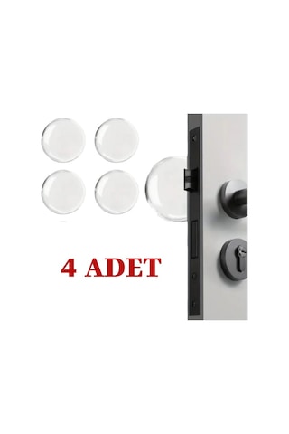 Periboia Şeffaf Silikon Mobilya Ve Kapı Durdurucu Darbe Pedi 4'lü