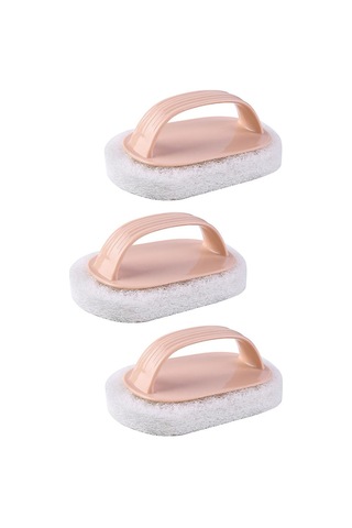 Mutfak Sünger Küvet Havuz Fırçası 3 Adet , Güçlü Ovma Bulaşık Yıkama Temizleme Fırçası-4