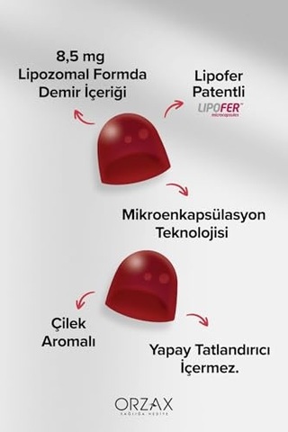 Ocean Gummies Iron, Çiğnenebilir Jel Form