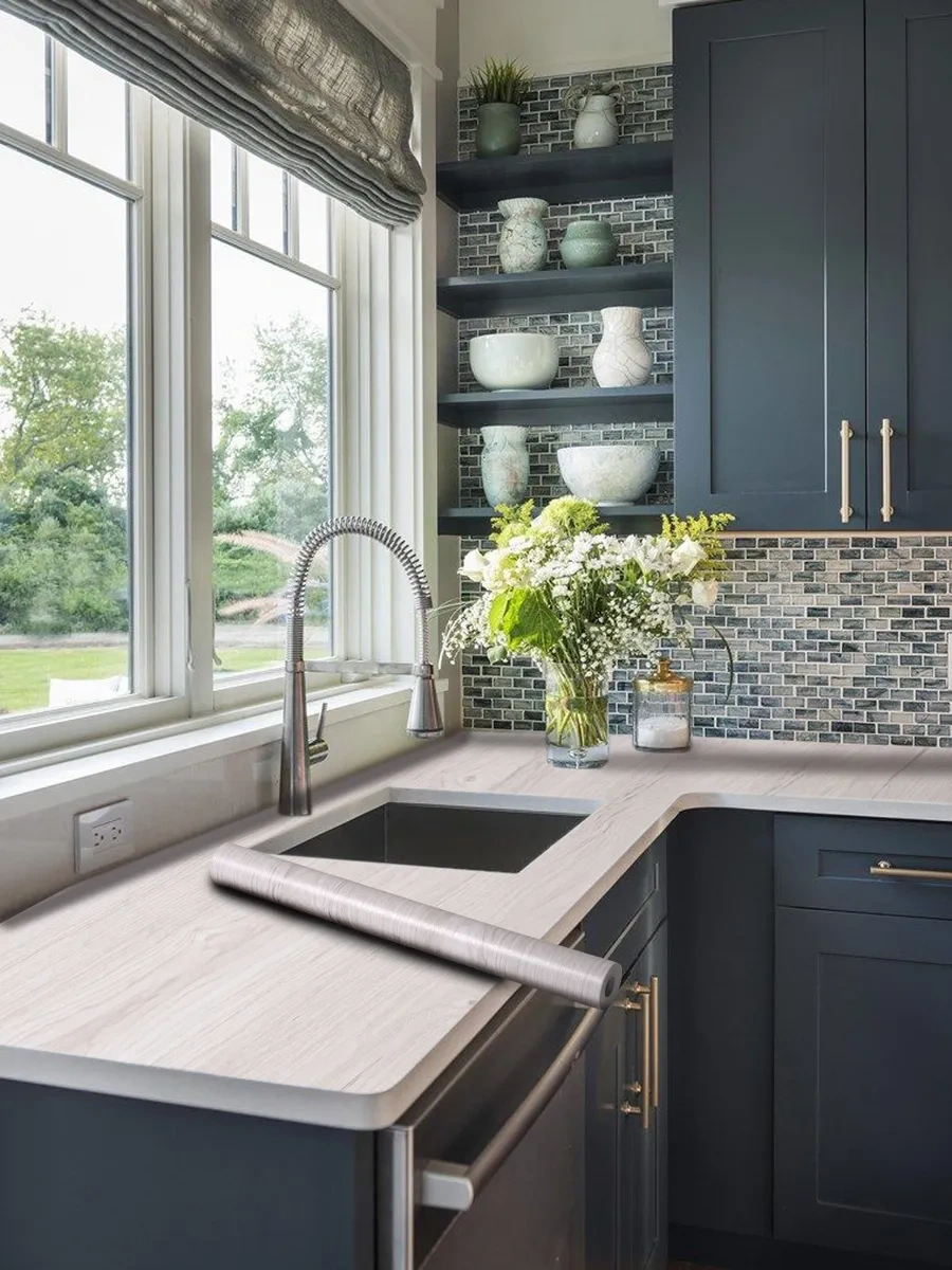 Stankoinstrument İ Osnastka Kendinden Yapışkanlı Ahşap Desenli Mat Mobilya Filmi 8 Metre 385314023