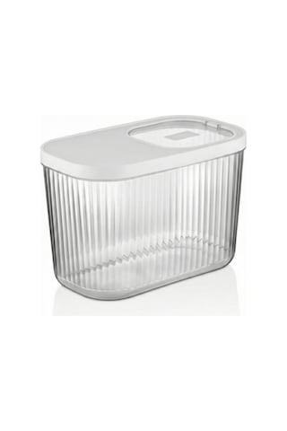 2'li 10 Lt Multibox Beyaz Kayar Kapaklı Saklama Kabı & Erzak Kabı & Toz Ve Tablet Deterjan Kutusu