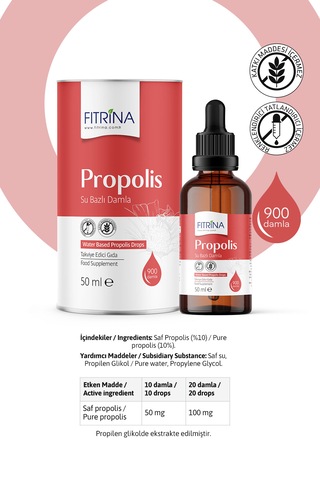 Fıtrina Propolis Su Bazlı Damla 50 ML
