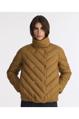 Yargıcı Regular Dik Yaka Uzun Kol Mont 25kkmt5012x 018 Kahverengi